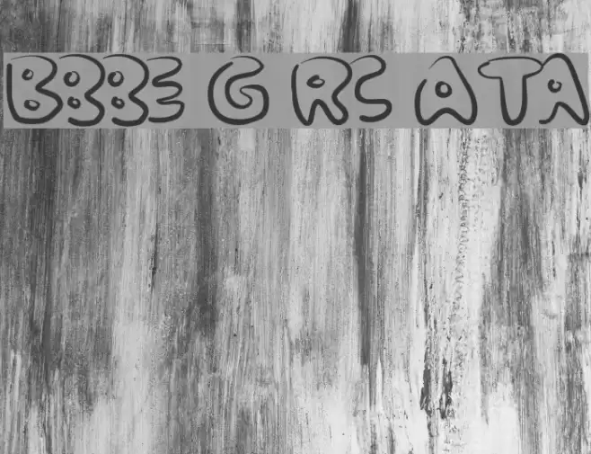Bubble Gum Rock ATrial Schriftart examples