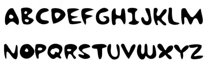 Bubble Gum Rock BTrial Font Litere mari