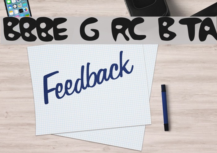 Bubble Gum Rock BTrial Font examples