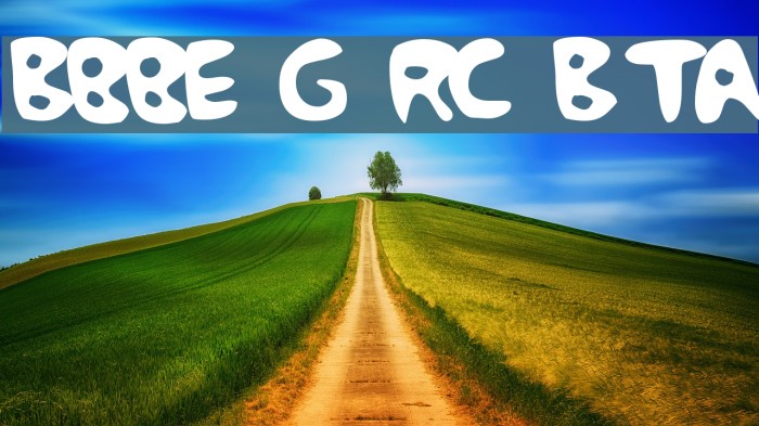 Bubble Gum Rock BTrial Font examples