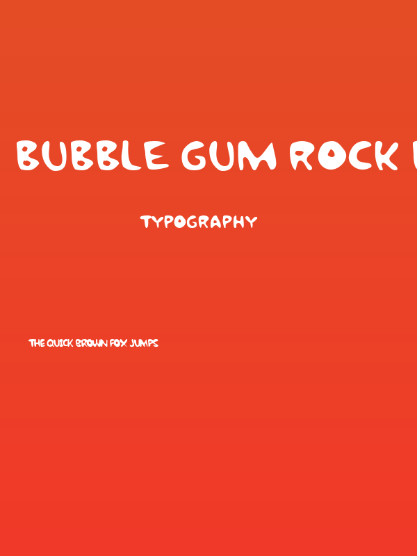 Bubble Gum Rock BTrial Poster