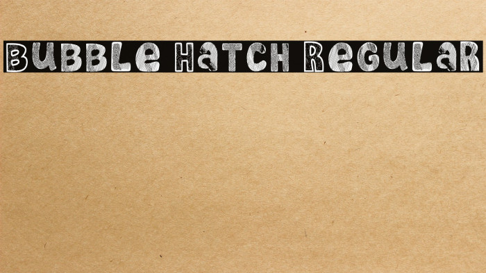 Bubble Hatch Regular Example 1