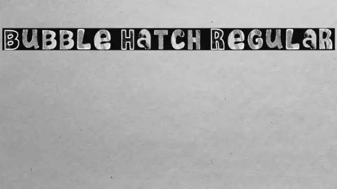 Bubble Hatch Regular Font examples