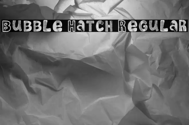 Bubble Hatch Regular Font examples