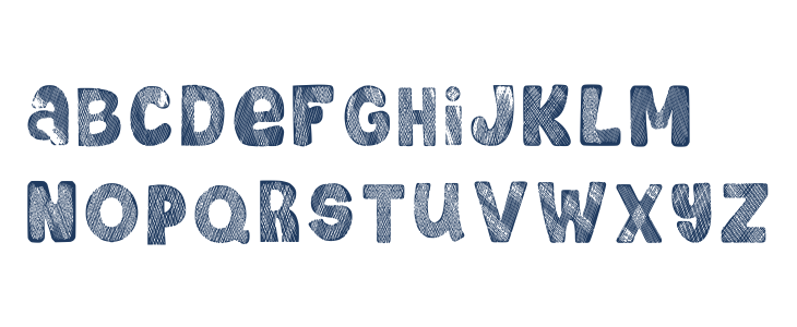 Bubble Hatch Regular Lowercase