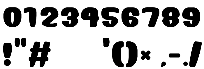 Bubble Head Font OTHER CHARS