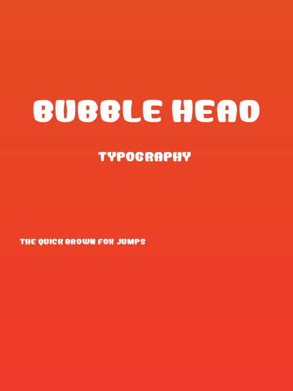Bubble Head Poster