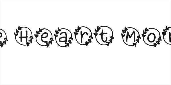 Bubble Heart Monogram Logo