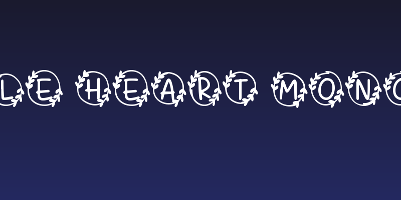 Bubble Heart Monogram Social Header