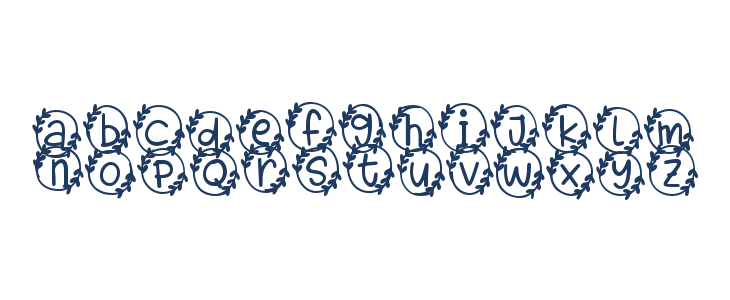 Bubble Heart Monogram Lowercase