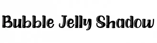Bubble Jelly Shadow  नि: शुल्क फ़ॉन्ट्स डाउनलोड
