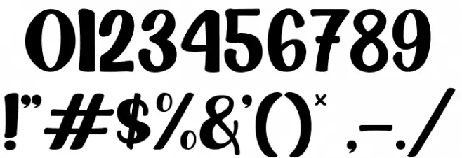 Bubble Jelly Font OTHER CHARS