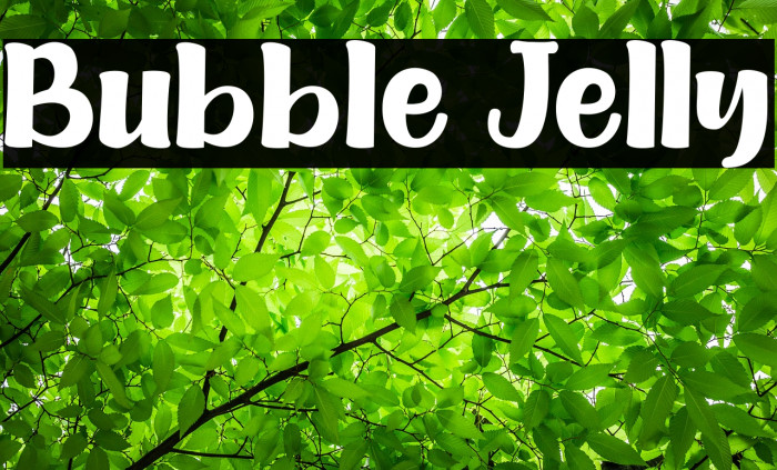 Bubble Jelly Font examples