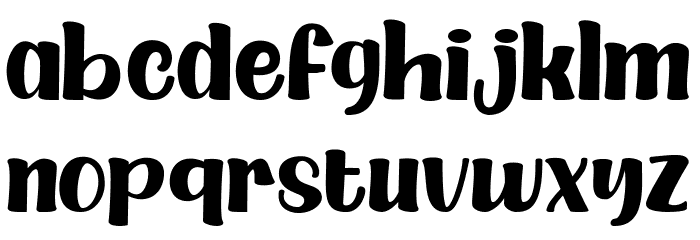 Bubble Jelly Font LOWERCASE