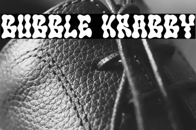 Bubble Krabby Шрифта examples