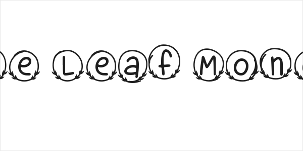 Bubble Leaf Monogram Logo