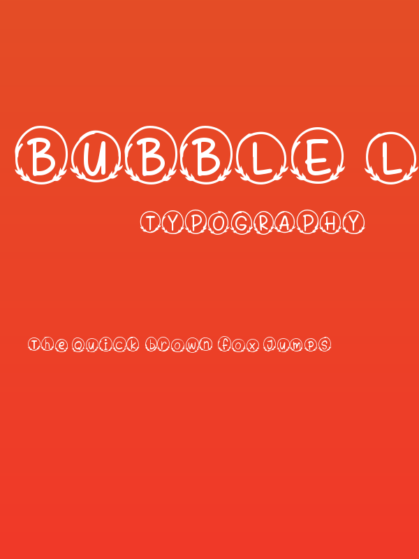 Bubble Leaf Monogram Poster