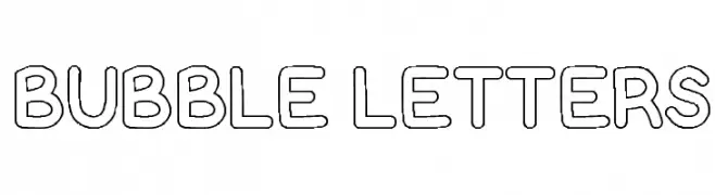 Bubble Letters  Free Fonts Download