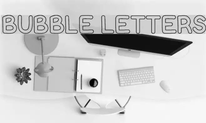 Bubble Letters フォント examples