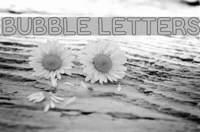 Bubble Letters フォント examples