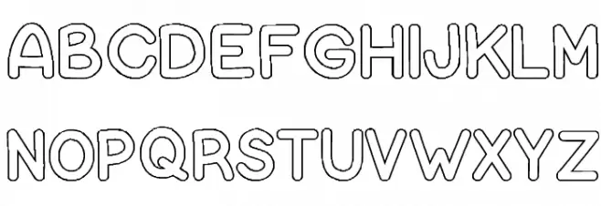 Bubble Letters フォント 小文字
