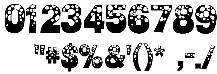 Bubble Man Font OTHER CHARS