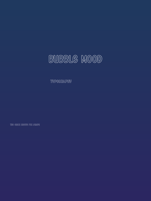 Bubble Mood Poster
