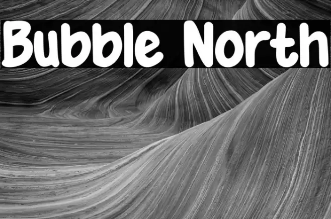 Bubble North Font examples