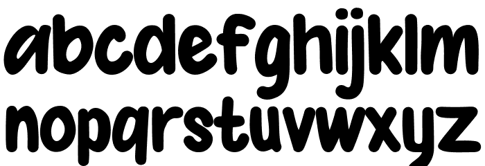 Bubble North Font LOWERCASE