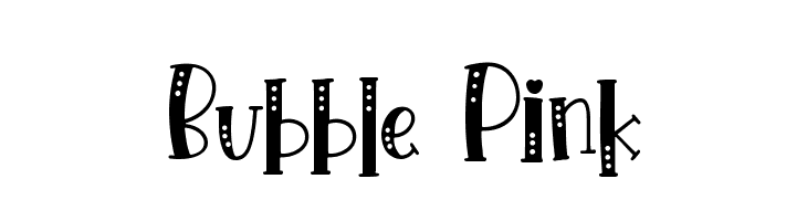 Bubble Pink  Frei Schriftart Herunterladen