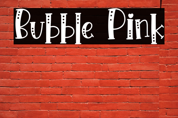 Bubble Pink Example 1