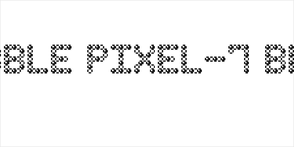 Bubble Pixel-7 Bead Logo