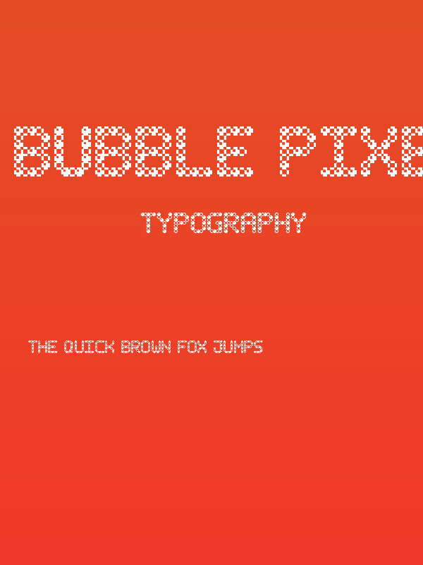 Bubble Pixel-7 Bead Poster