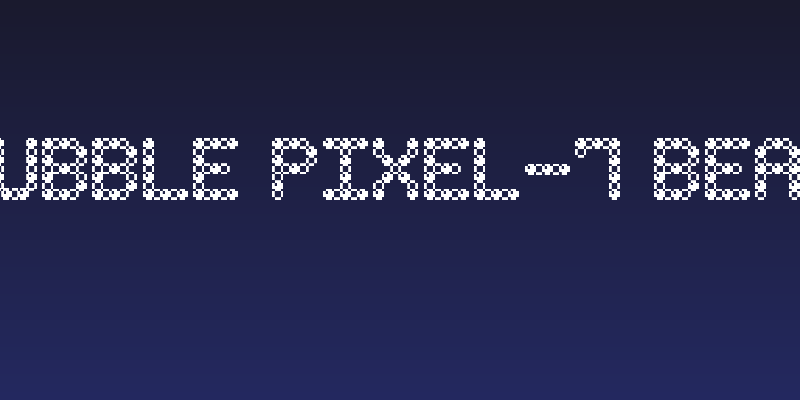 Bubble Pixel-7 Bead Social Header