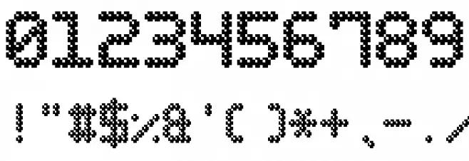 Bubble Pixel-7 Dark Font OTHER CHARS
