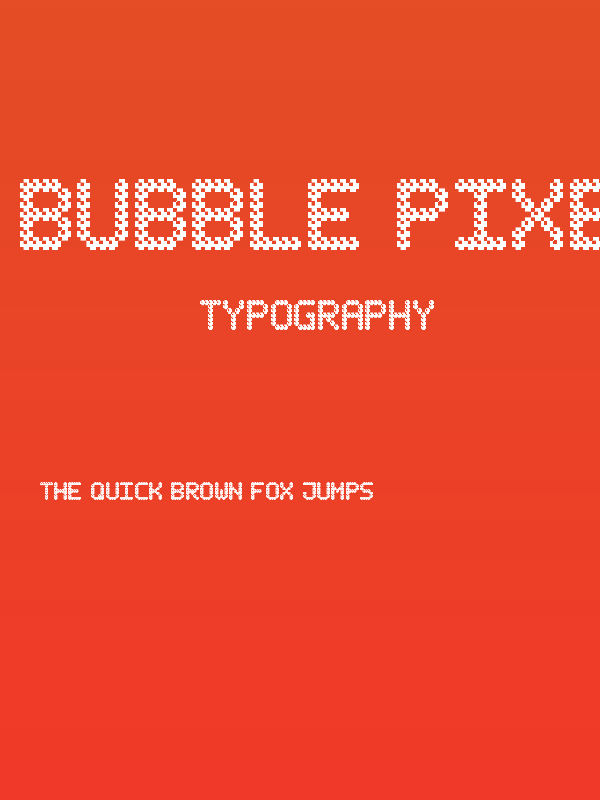 Bubble Pixel-7 Dark Poster