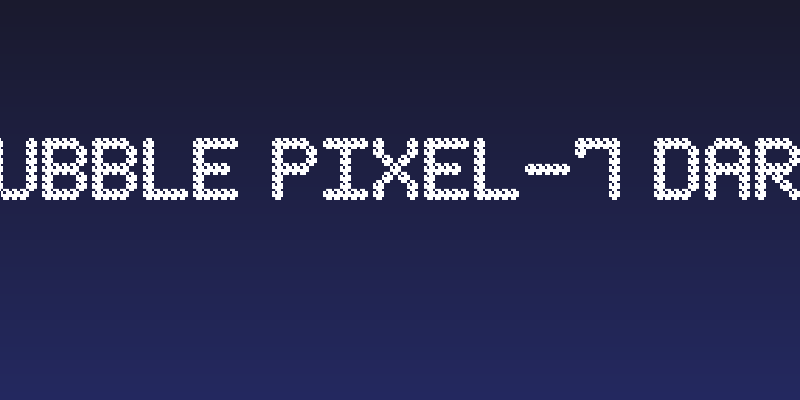 Bubble Pixel-7 Dark Social Header