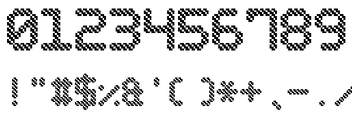 Bubble Pixel-7 Hatch Font OTHER CHARS