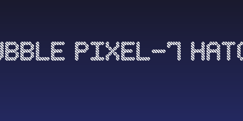 Bubble Pixel-7 Hatch Social Header