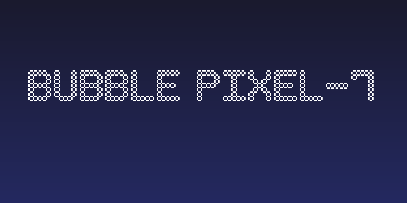 Bubble Pixel-7 Social Header