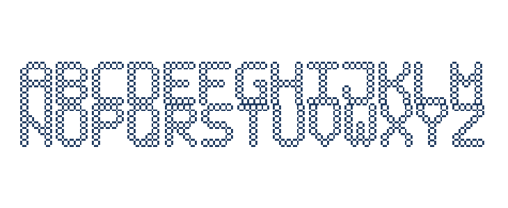 Bubble Pixel-7 Lowercase