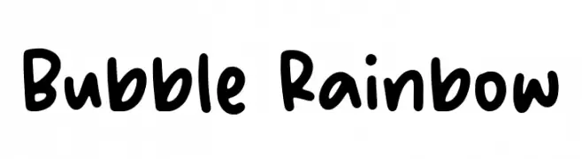 Bubble Rainbow  Fuentes Gratis Descargar