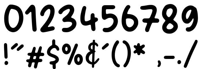 Bubble Rainbow Font OTHER CHARS