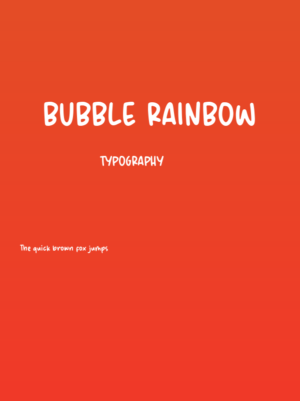 Bubble Rainbow Poster