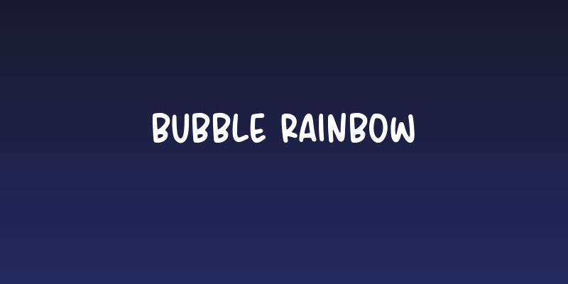 Bubble Rainbow Social Header