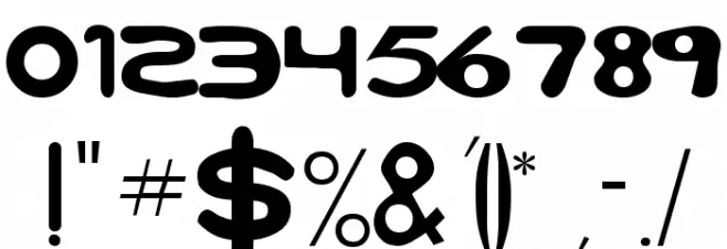 Bubble Regular Font OTHER CHARS