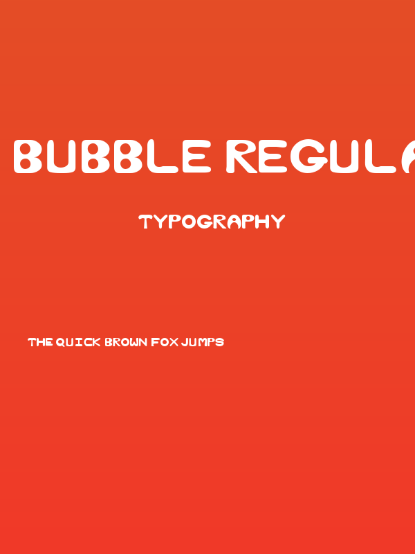 Bubble Regular Poster