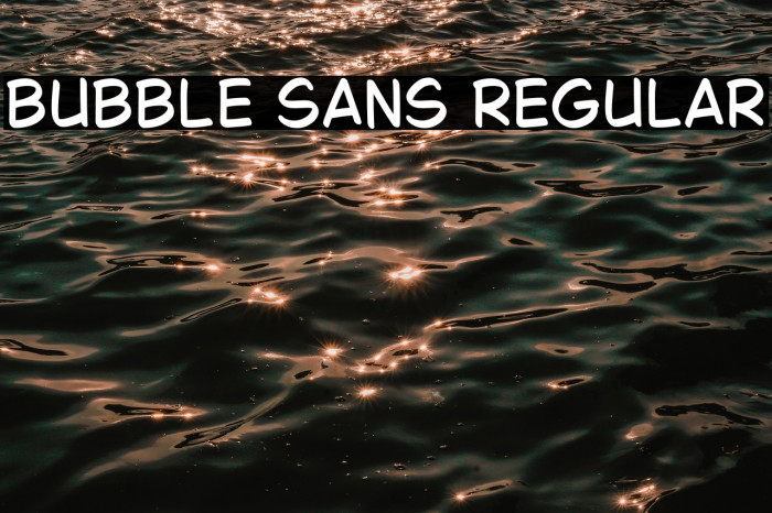 Bubble Sans Regular Example 2