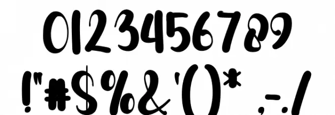 Bubble Shine Font OTHER CHARS