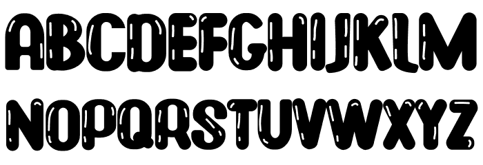 Bubble Shooter Font LOWERCASE